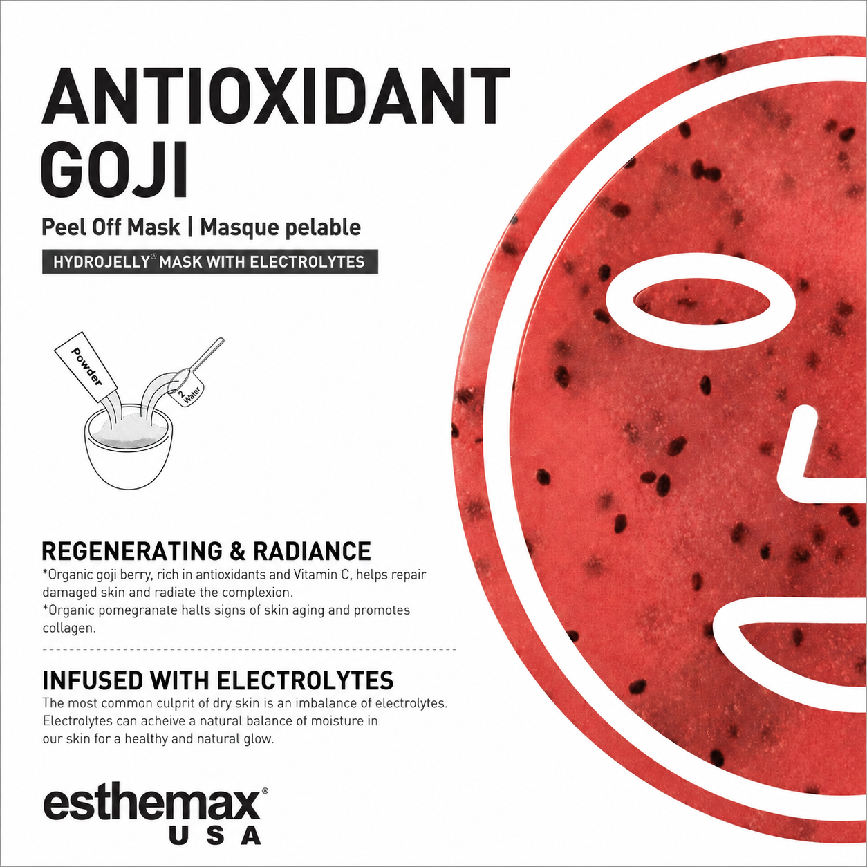 Antioxidant Goji Hydrojelly Mask